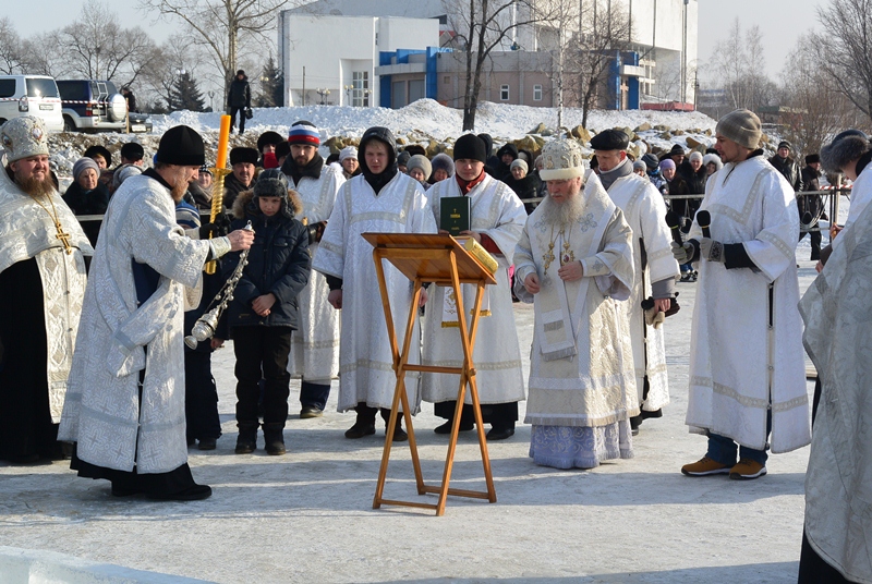 Праздник Крещения Господня в Биробиджане, Фото с места события собственное