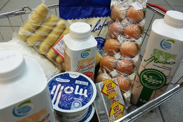 Большинство продуктов стали менее доступными для биробиджанцев, Фото с места события собственное