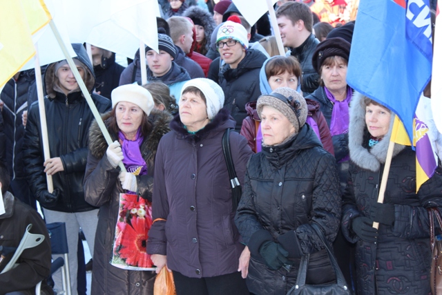 Митинг-концерт солидарности с Крымом прошел в Биробиджане, Фото с места события собственное