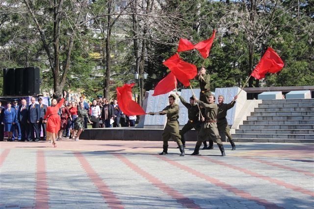Театрализованная постановка, Фото с места события собственное