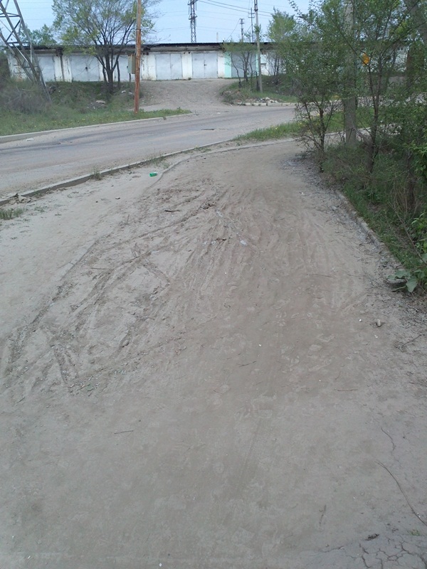 Дорога по улице Текстильной