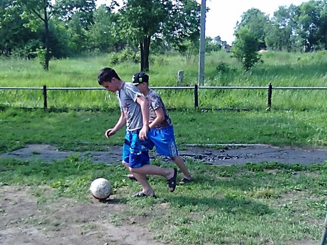 На дворовой площадке