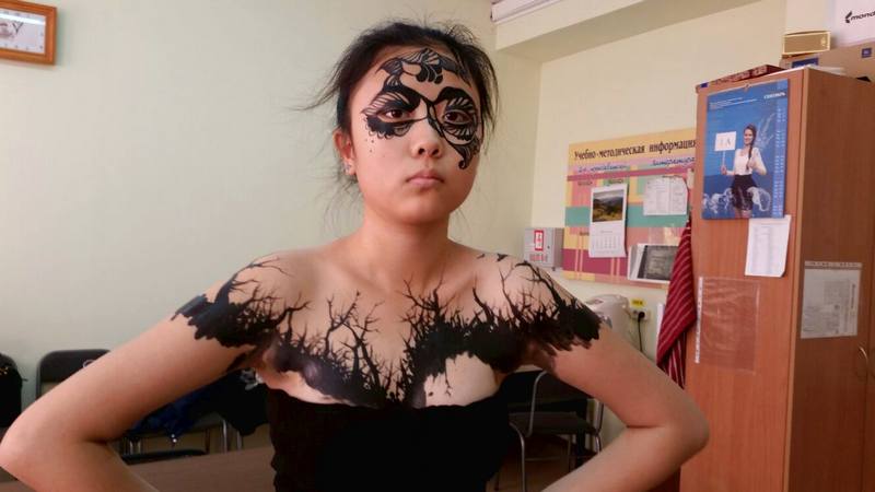 Конкурс по боди-арту прошел в ПГУ им. Шолом-Алейхема