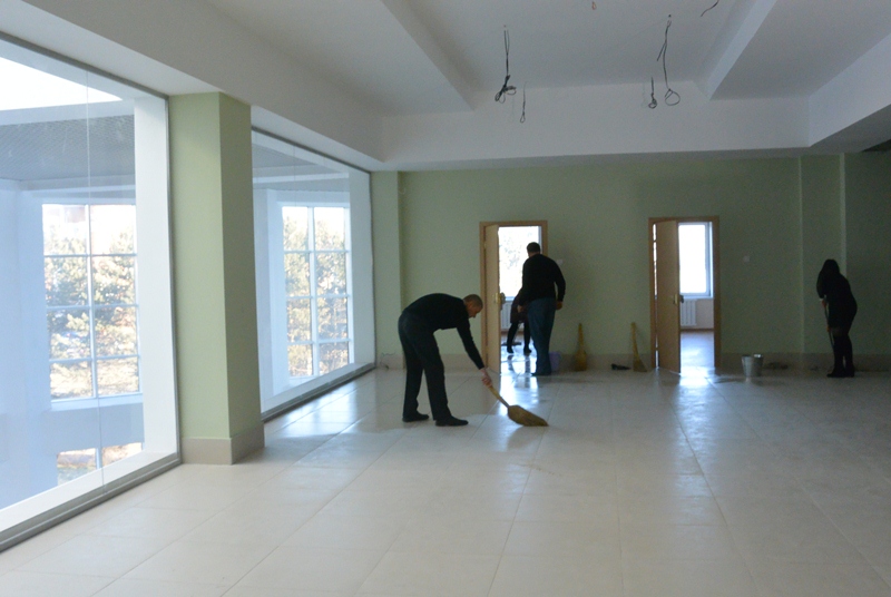 Зачистка помещений идет полным ходом