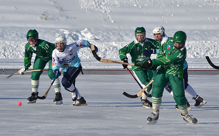 Первые очки заработала биробиджанская "Надежда" в чемпионате России по бенди