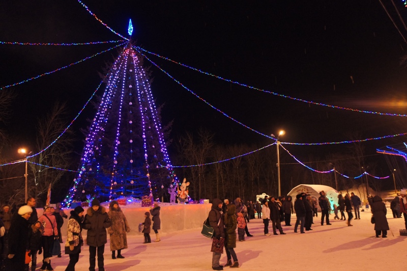 Со временем главная ель перекочевала в парк