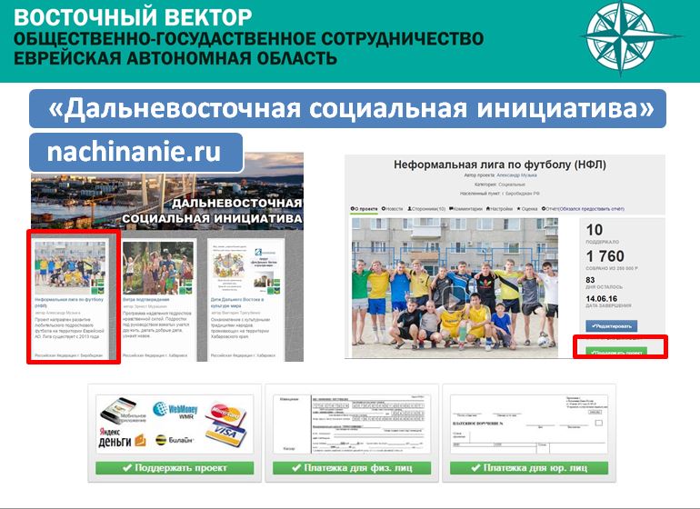 Проект неформальной футбольной лиги