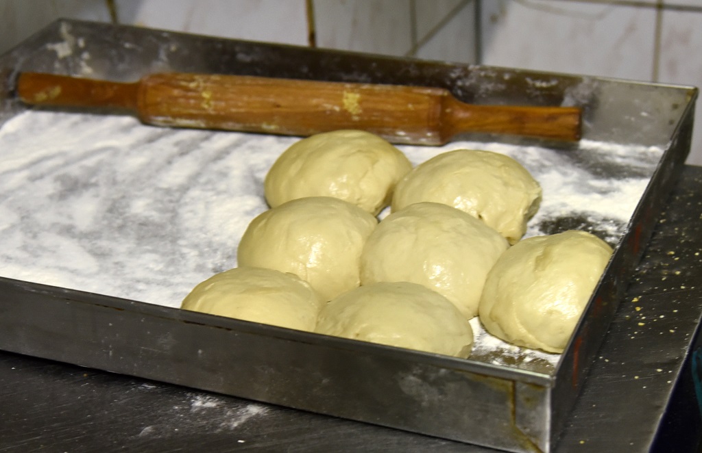 Приготовление лепешки