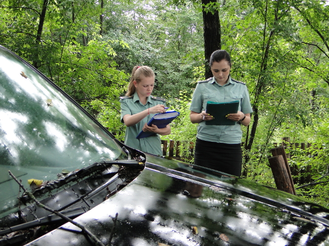 Арест машины Пресс-служба УФССП России по ЕАО