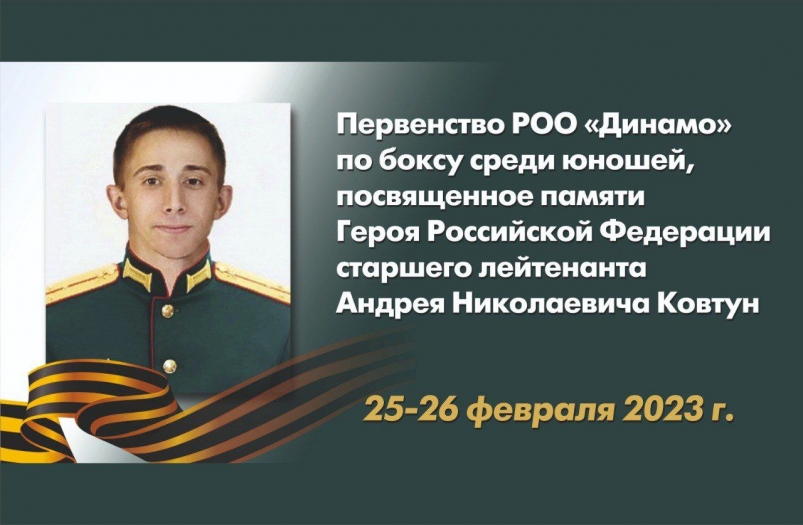 Турнир по боксу памяти Героя РФ старшего лейтенанта Андрея Ковтуна состоится в Биробиджане