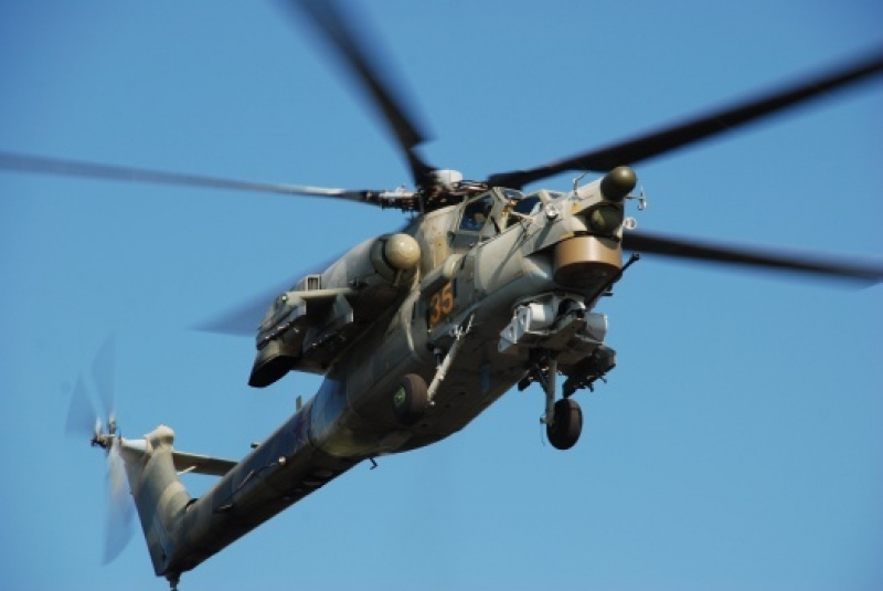 В Крыму разбился российский военный вертолет