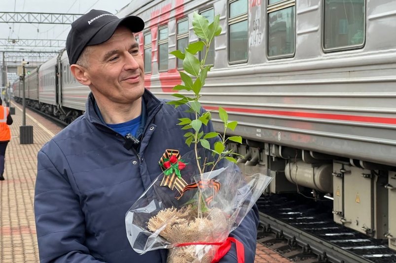 Саженец легендарного тополя, пережившего Сталинградскую битву, доставлен в ЕАО