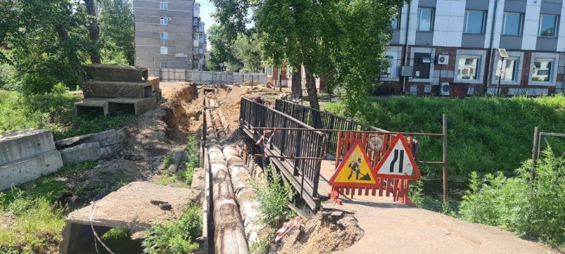 Работы выполнены не все, но горячую воду в дома биробиджанцев должны дать по плану